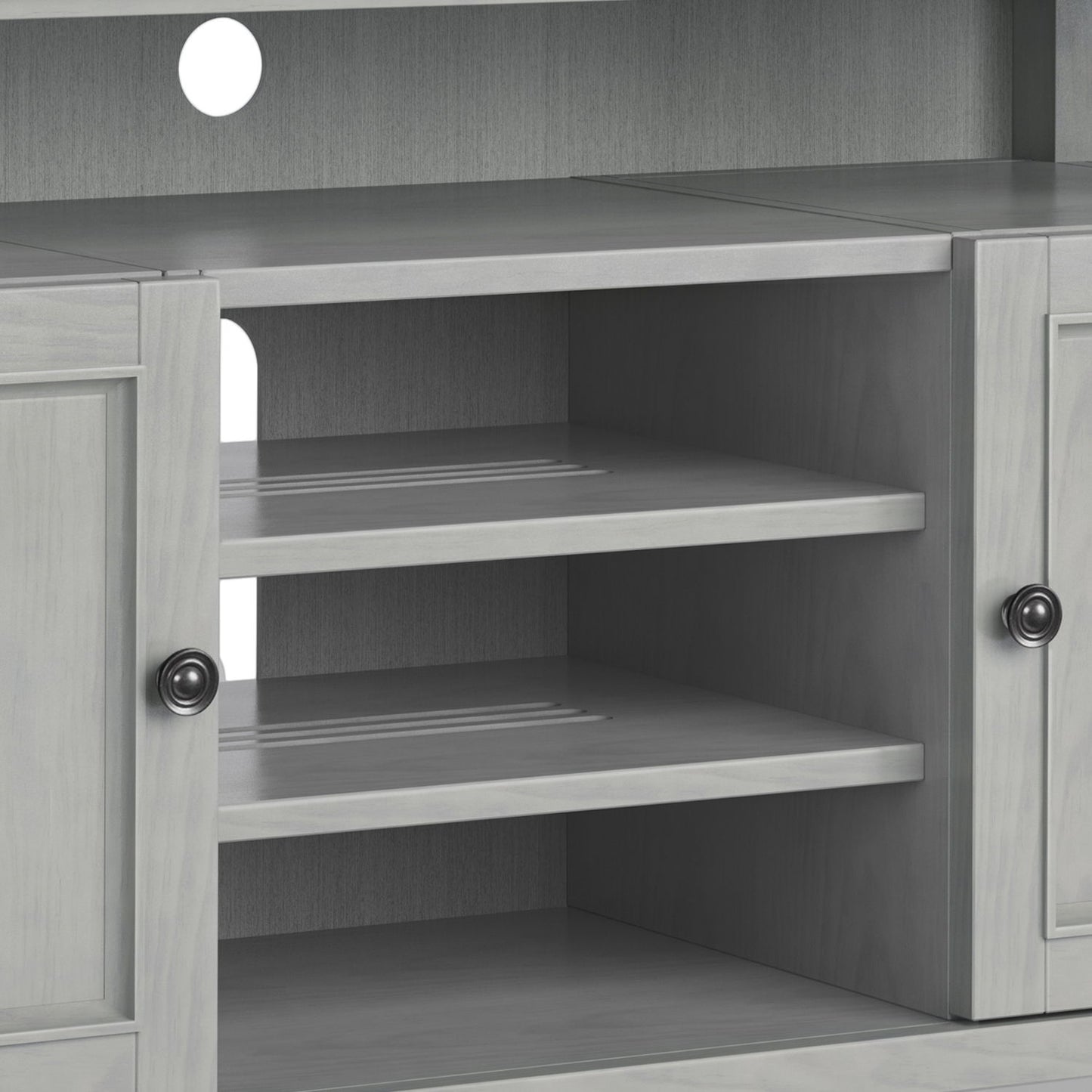 Amherst - TV Media Stand - Fog Gray