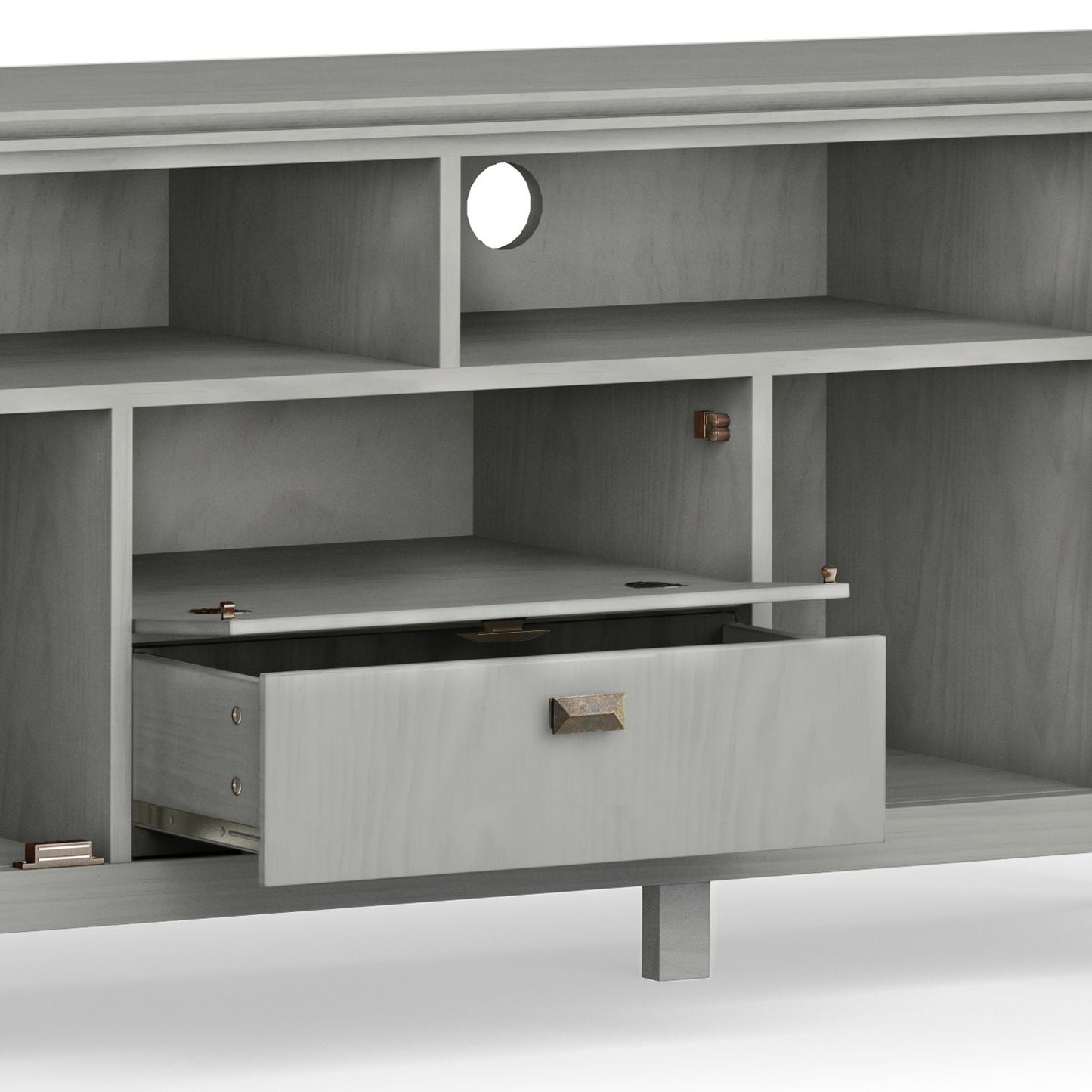 Artisan - TV Media Stand - Fog Gray