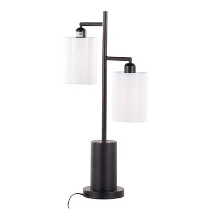 Cannes - Contemporary Table Lamp - Black / White