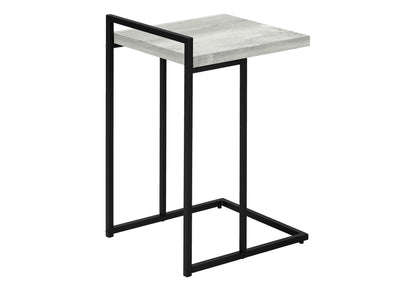 Accent Table, C - Shaped, Modern Convenient Design - Gray