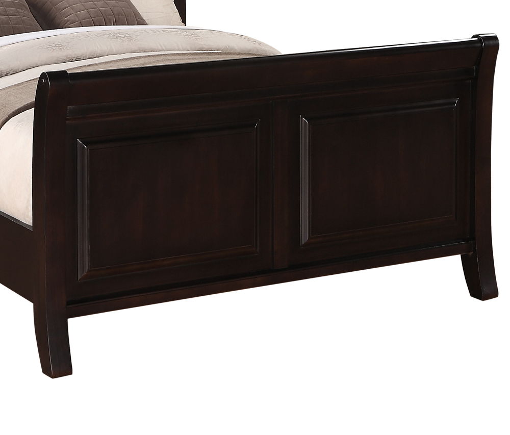 King Bed Transitional - Rich Cappuccino