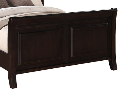 King Bed Transitional - Rich Cappuccino
