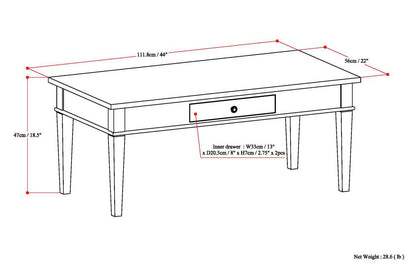 Carlton - Coffee Table - Dark Tobacco Brown