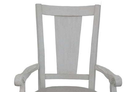 Katia - Arm Chair (Set of 2) - Light Gray / White