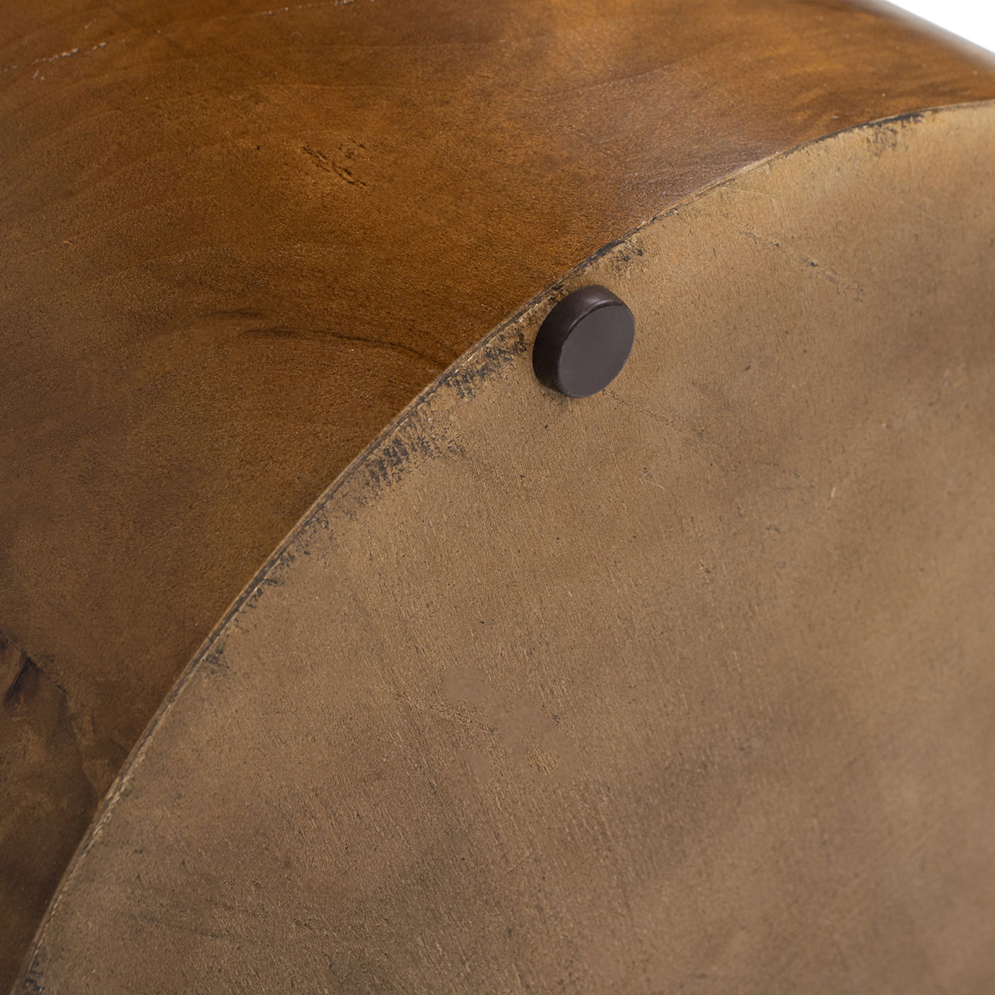 Nebula - Accent Pillar Side Table - Medium Brown