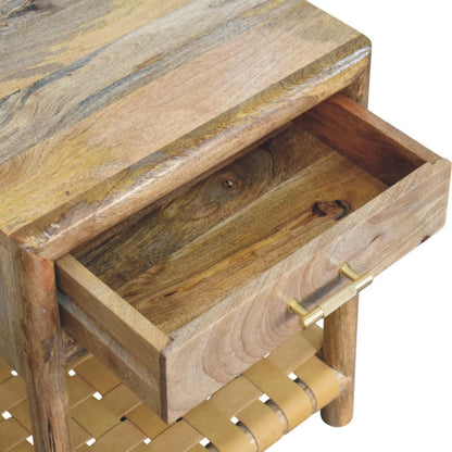 Regency - Woven Nightstand With Drawer - Light Brown