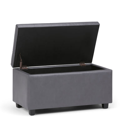 Cosmopolitan - Storage Ottoman - Stone Gray
