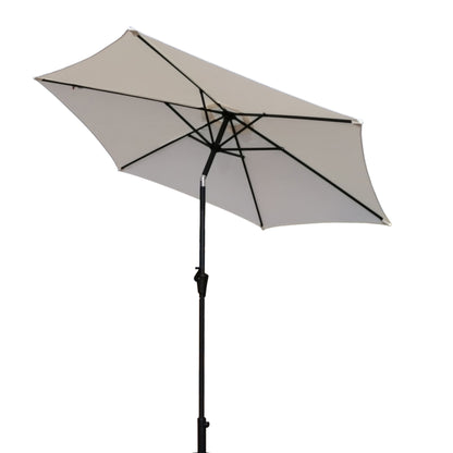 9' Pole Umbrella With Carry Bag - Creme