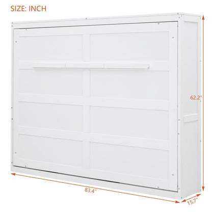 Full Size Murphy Wall Bed - White