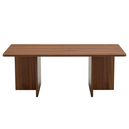 Modern Triangular Support Tea Table, Lightweight And Stable, Perfectly Integrating Nature And Industry - Walnut
