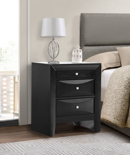 Marilla - Nightstand - Black