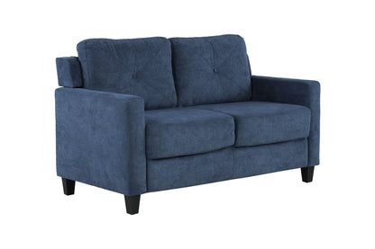 Horatio - Chenille 2 Seater Loveseat - Navy