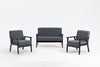 Bahamas - Loveseat And 2 Chair Living Room (Set of 3) - Espresso