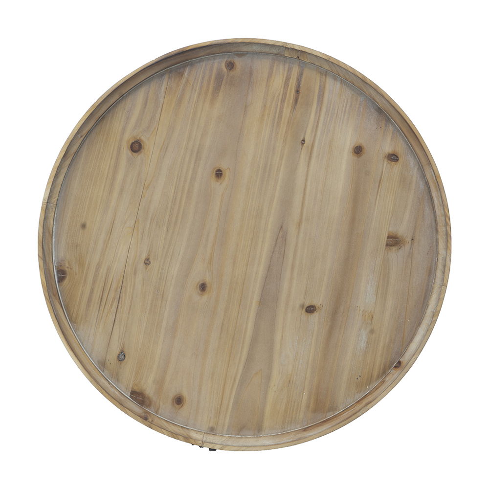 Round 2 Tiered Side Tabel, End Tabel For Lving Room Bedroom Entryway - Brown