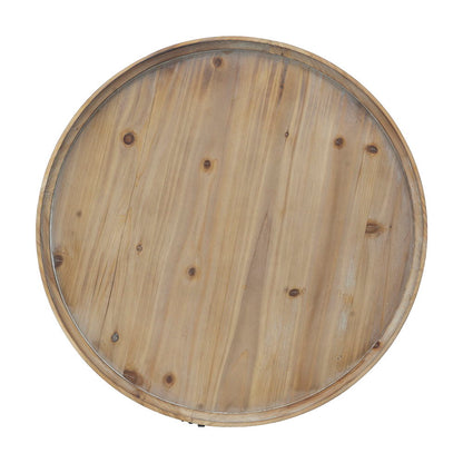 Round 2 Tiered Side Tabel, End Tabel For Lving Room Bedroom Entryway - Brown