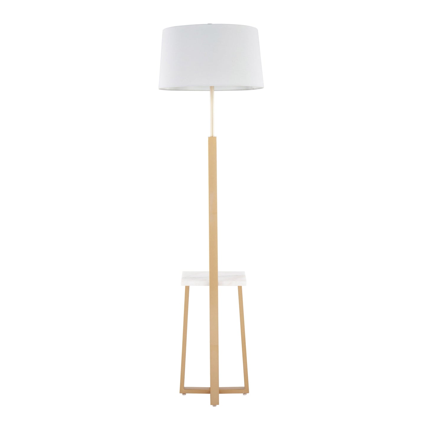 Cosmo - Shelf Contemporary / Glam Floor Lamp - Gold