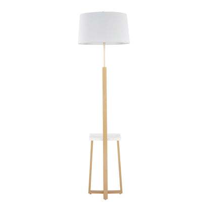 Cosmo - Shelf Contemporary / Glam Floor Lamp - Gold