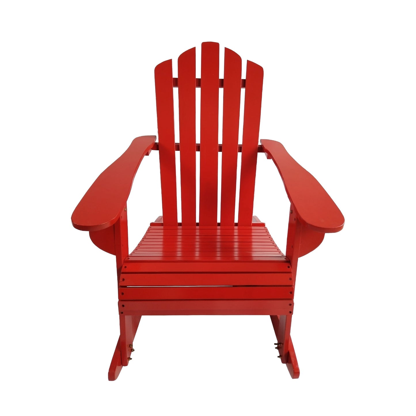 Reclining Outdoor Rocking Adirondack Chair - Red
