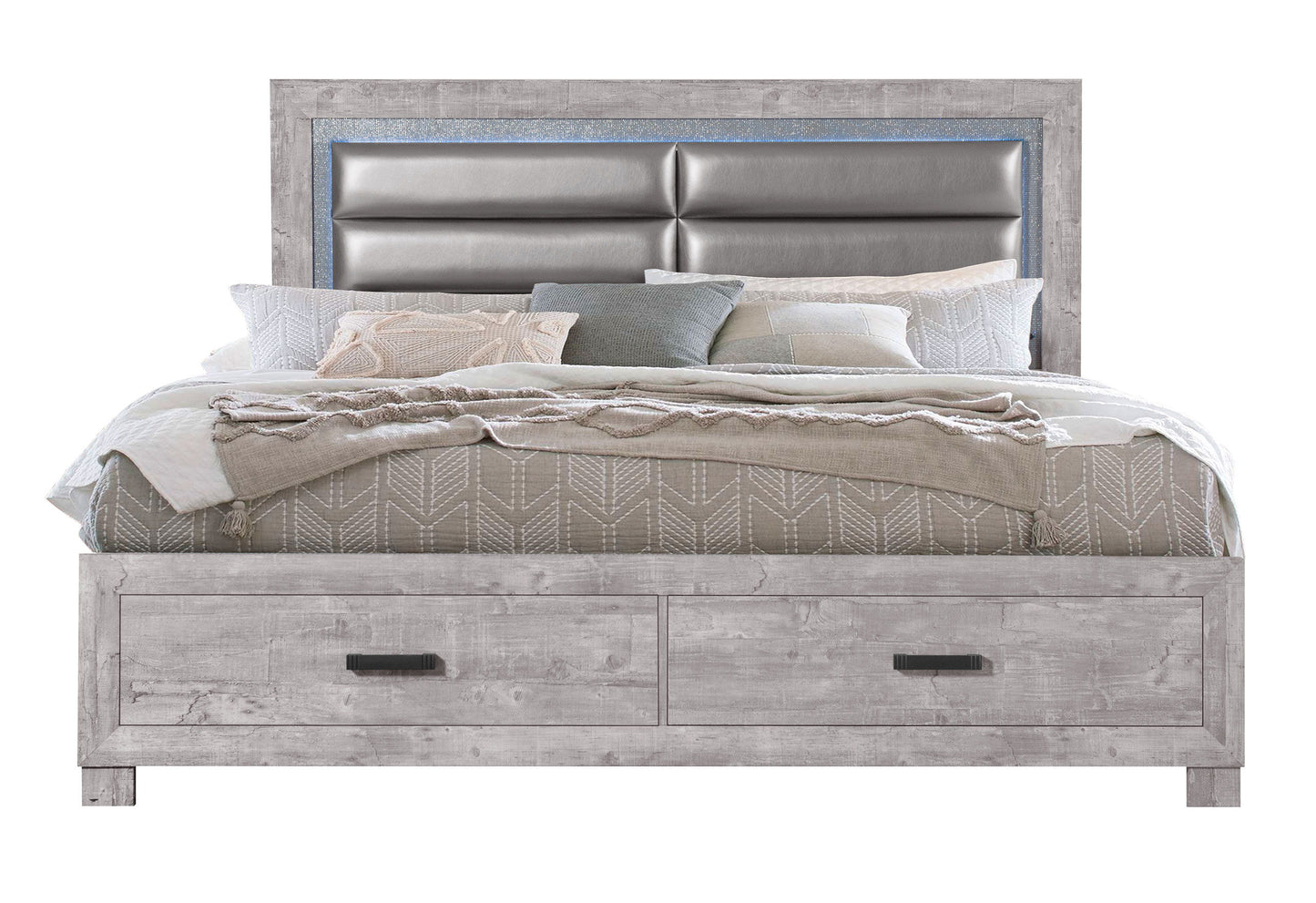 Rover - King Bed - Gray