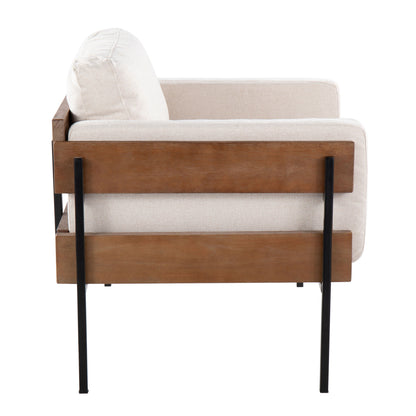 Kari - Farmhouse Chair - Black / Brown / Cream