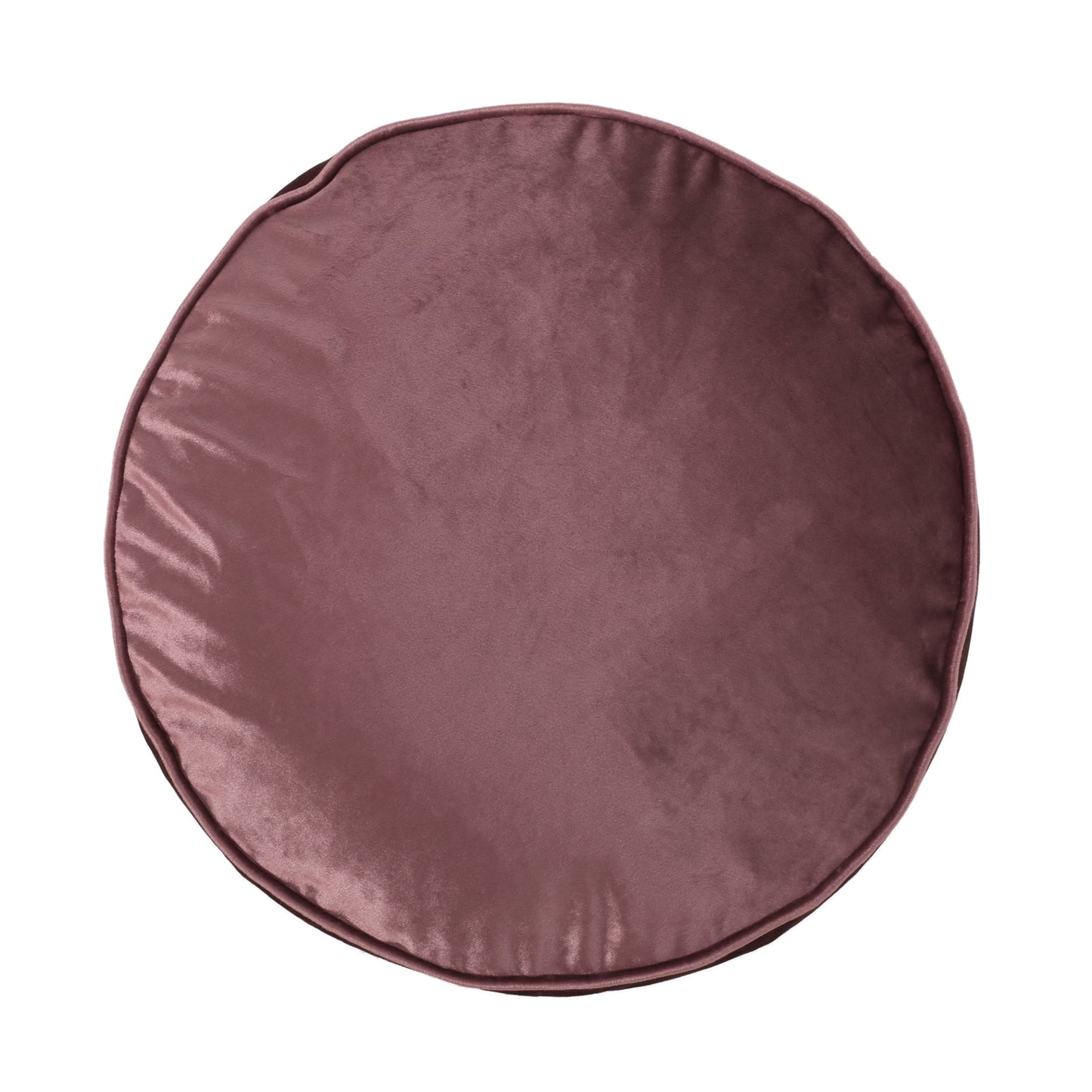 Shimon - Cylinder Pouf Ottoman Floor Cushion - Blush Pink