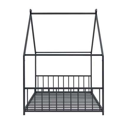 Twin Size House Bed - Black