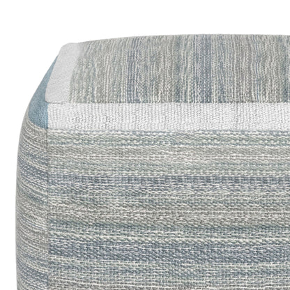 Naya - Cube Pouf - Blue Melange