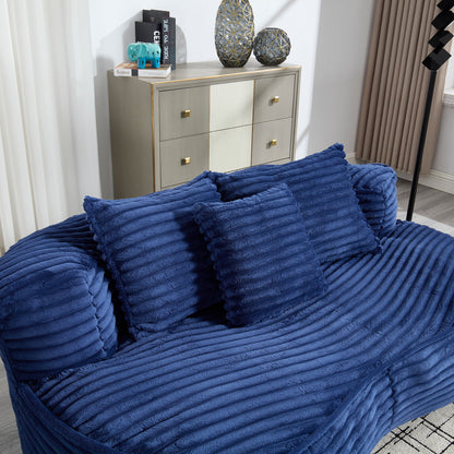 Bean Bag Sofa Lazy Sofa Durable Comfort Lounger High Back Chair For Adults And Kids, Indoor & Outdoor - Navy