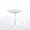 Tulip Special Dining Table, Marble Color Top - White