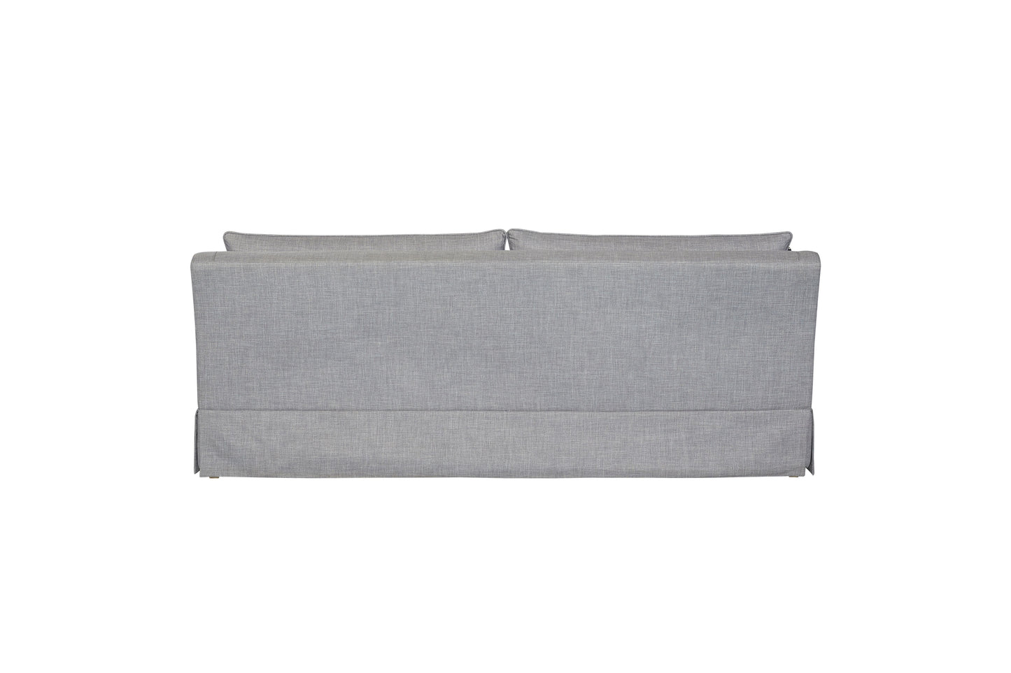 Sofa With Skirt And Reversable Cushions And 2 Pillows - Light Gray