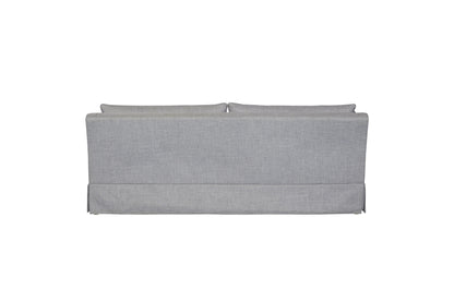 Sofa With Skirt And Reversable Cushions And 2 Pillows - Light Gray