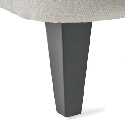 Modern Accent Chair Upholstered Foam Filled Living Room Chairs Comfy Reading Chair Mid Century Modern Chair, Armchair For Living Room Bedroom - Ivory