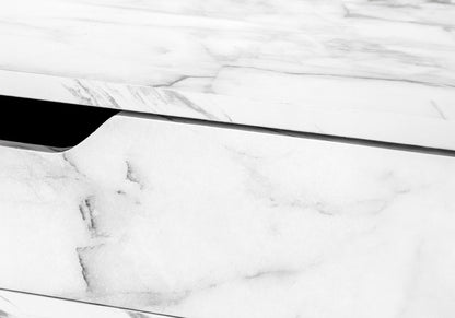 Computer Desk For Home Office, Laptop, Storage Drawers, Elegant Design - White