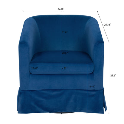 27.36" Wide Swivel Chair - Blue