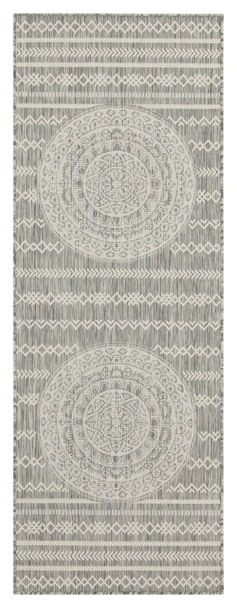 Sunshine - 7'10" X 10'3" Polypropylene Indoor, Outdoor, Area Rug - Silver