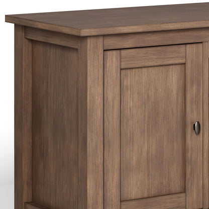 Warm Shaker - TV Media Stand - Rustic Natural Aged Brown