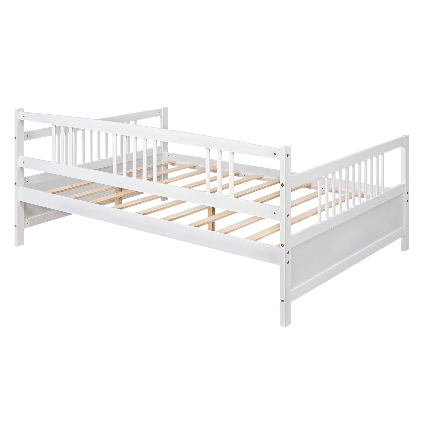 Full Size Daybed With Support Legs - White
