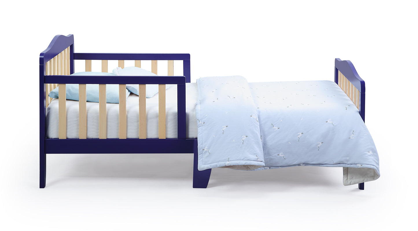 Twain - Toddler Bed - Blue/Natural