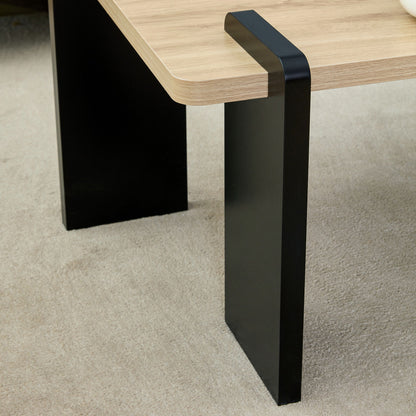 Coffee Table, Suitable For Modern Minimalist Living Rooms - Natural Wood