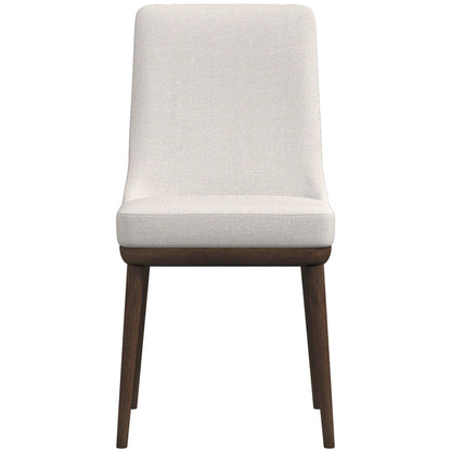Kate - Mid-Century Modern Dining Chair (Set of 2) - Fabric - White