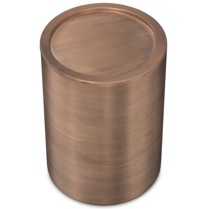 Corbin - Metal Side Table - Antique Copper