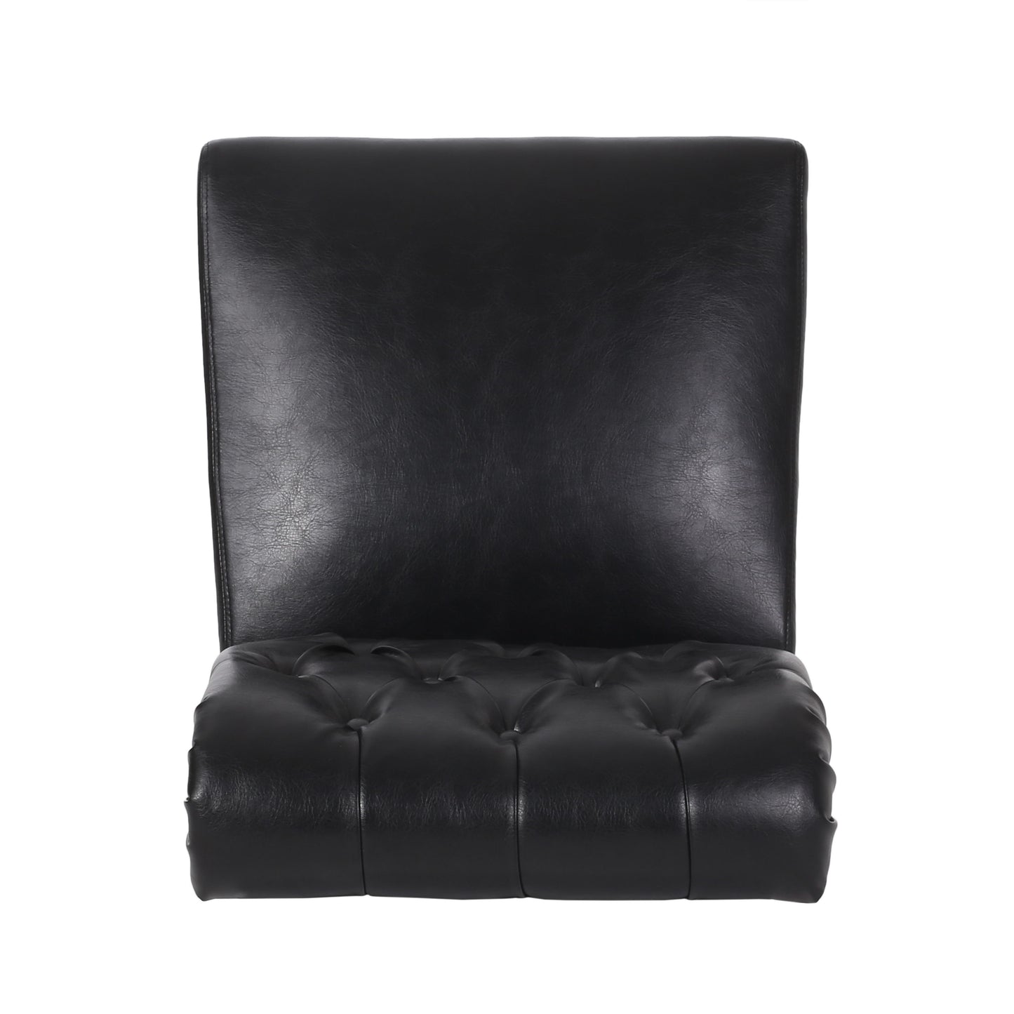 Broxton - Tuft Dining Rolltop Chair (Set of 2) With Button Tufted Upholstery - Black