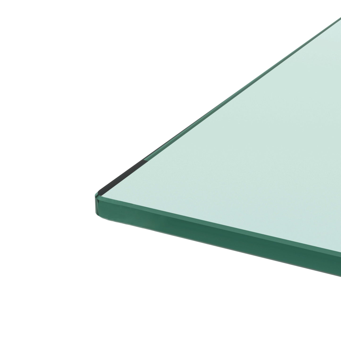 Rectangle Glass Coffee Table, Modern Side Center Tables - Walnut / Clear