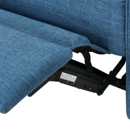 Wide Manual Standard Recliner - Blue