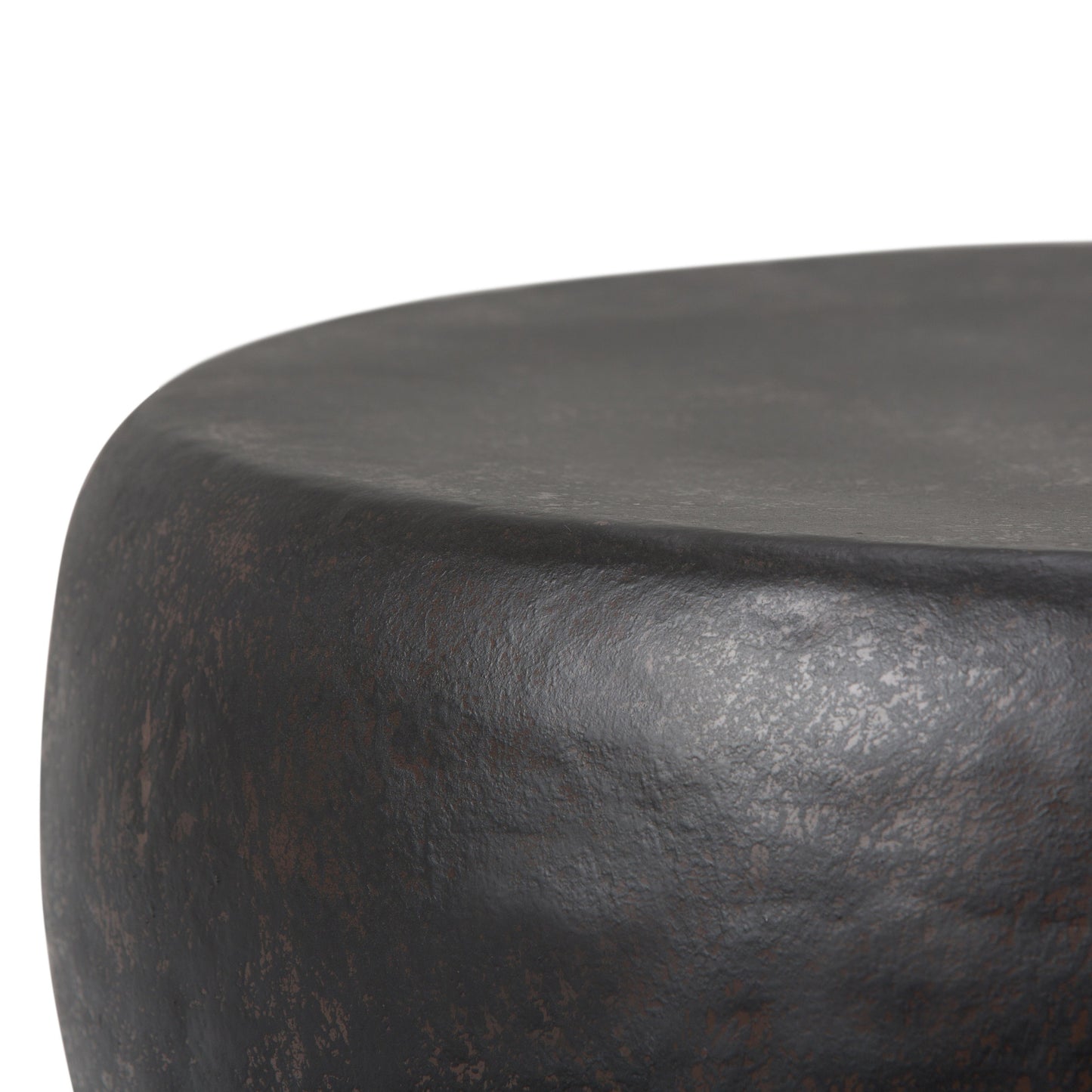 Garvy - Metal Side Table - Rustic Bronze