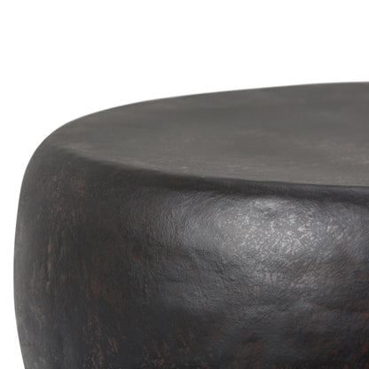 Garvy - Metal Side Table - Rustic Bronze