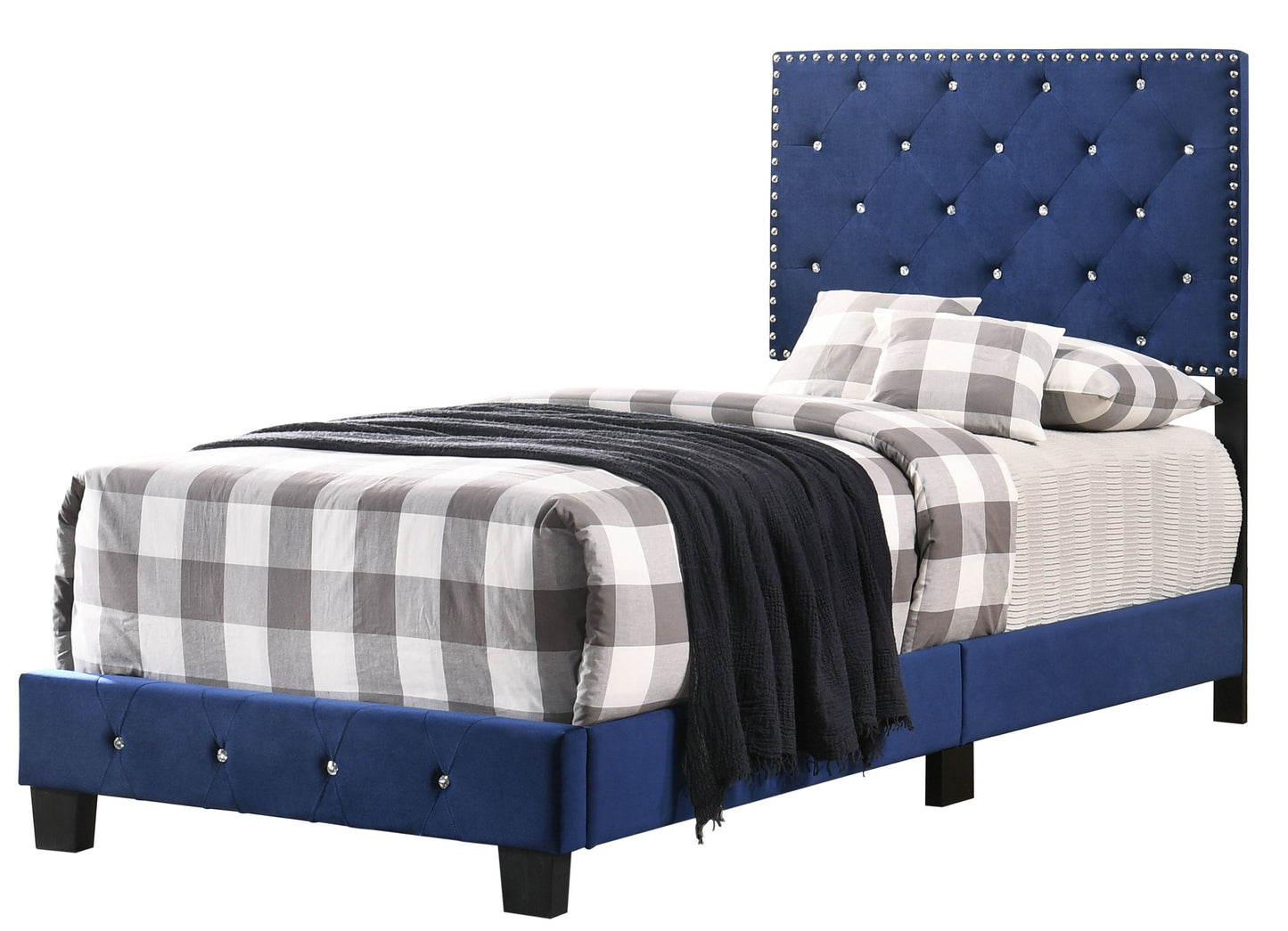 Suffolk - Twin Bed - Navy Blue