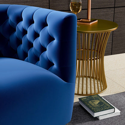 Delaney - Swivel Chair - Dark Blue