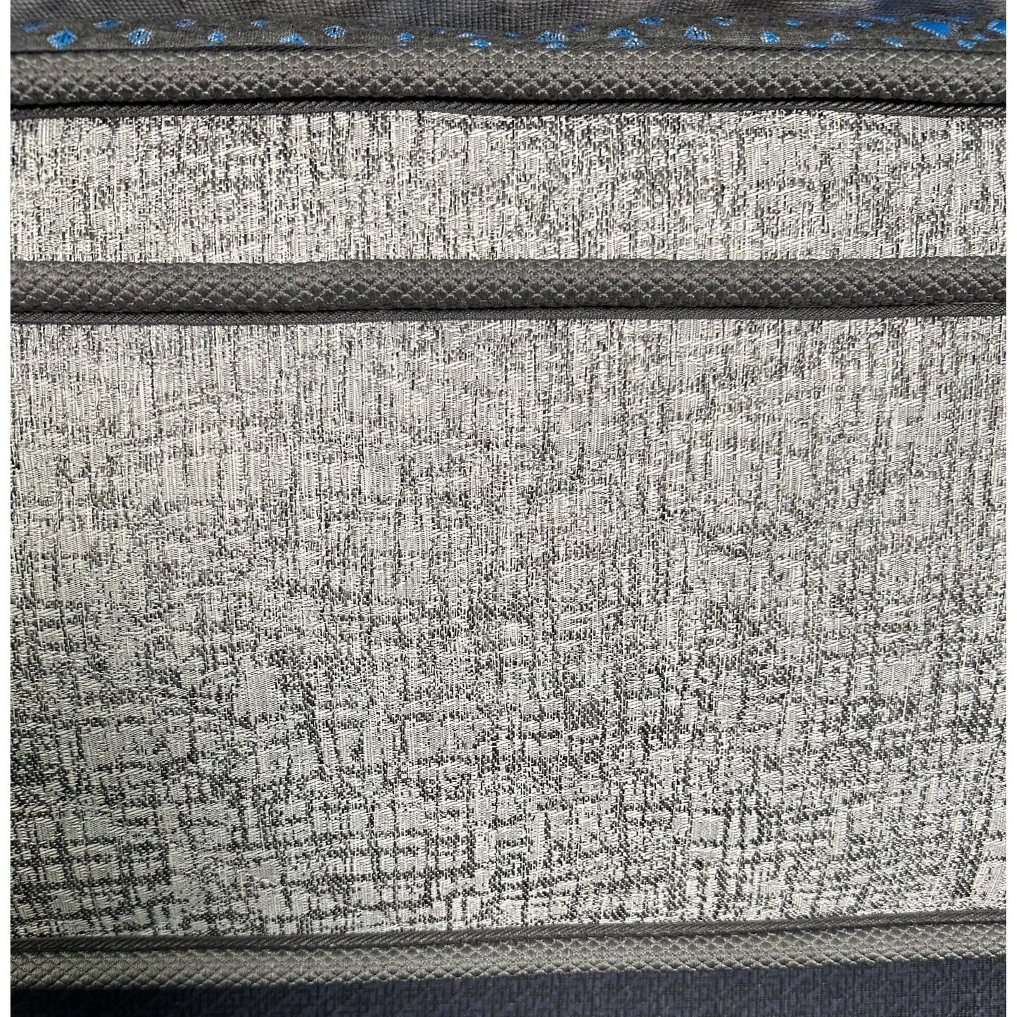 Comfort Care - 13" King Size Hybrid Mattress, Plush Comfort - Gray / Blue
