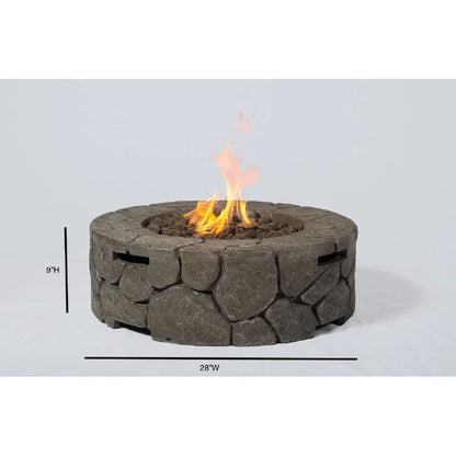 Reinforced - Outdoor Fire Pit - Charcoal Gray